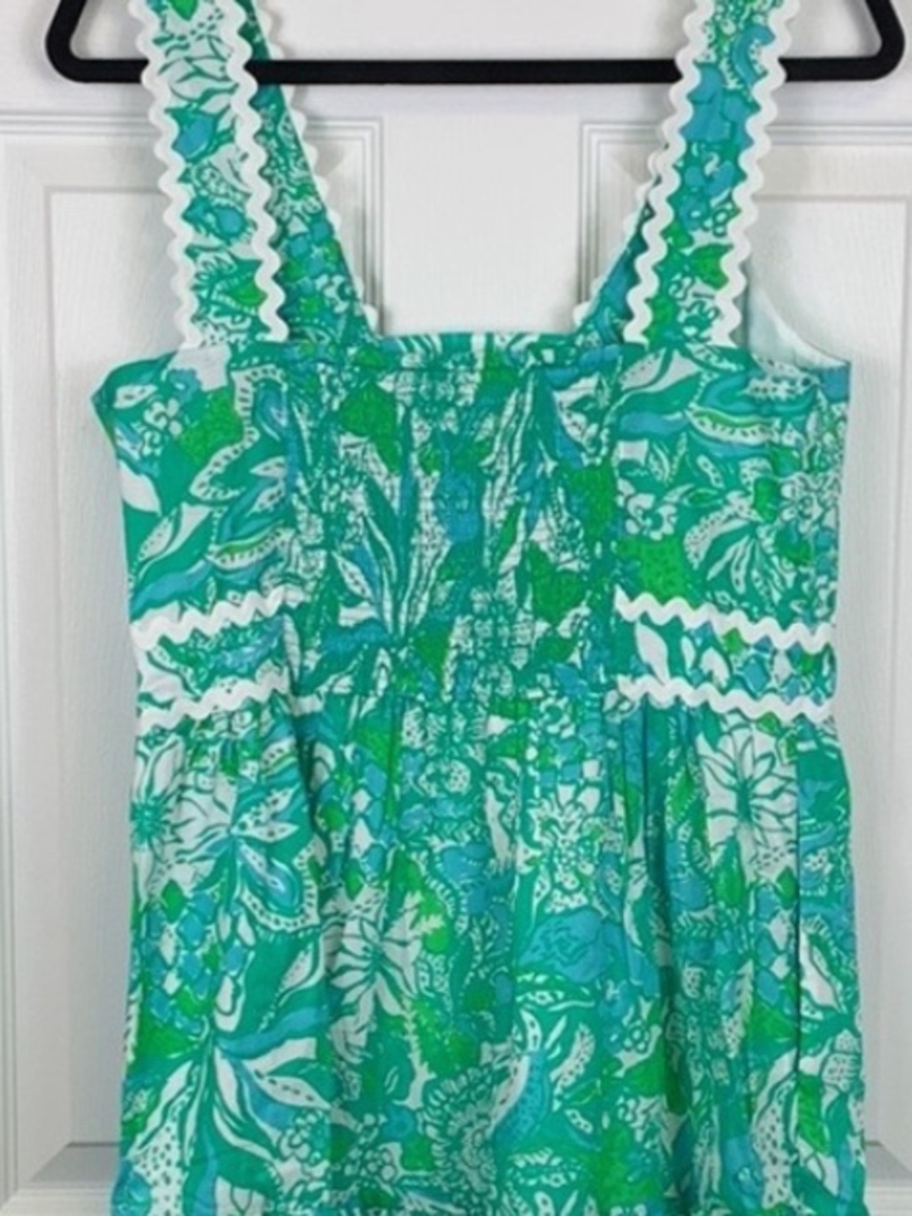 Lilly Pulitzer Pollie Midi Dress botanical green Safari sangria - Picture 6 of 7